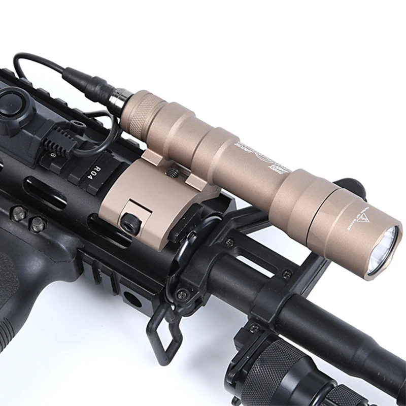 Wadsn linterna táctica con base de montaje Picatinny para pistola - imagen 3