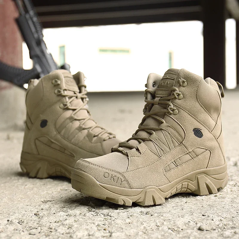 Botas tácticas desierto hombre para fuerzas especiales y senderismo - imagen 4