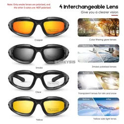 Gafas tácticas polarizadas con lentes intercambiables para Airsoft