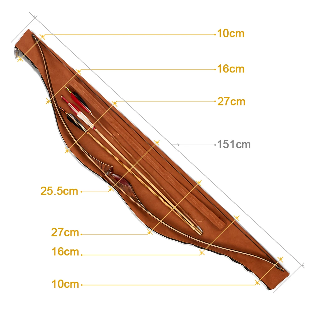 Toparchery Funda para Flechas de cuero Arco Recurvo - imagen 3
