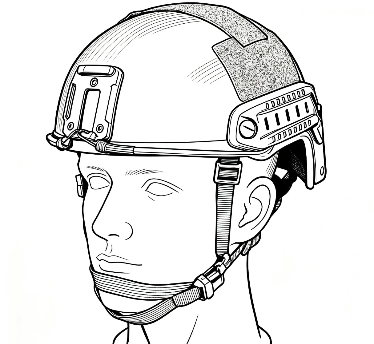 Casco táctico TOR LShZ1+ FAST SSO ruso ligero y ajustable protector - imagen 4