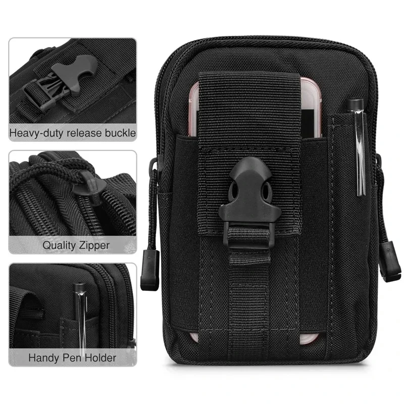 Riñonera táctica MOLLE – Bolsa cintura multiusos portaobjetos - imagen 2