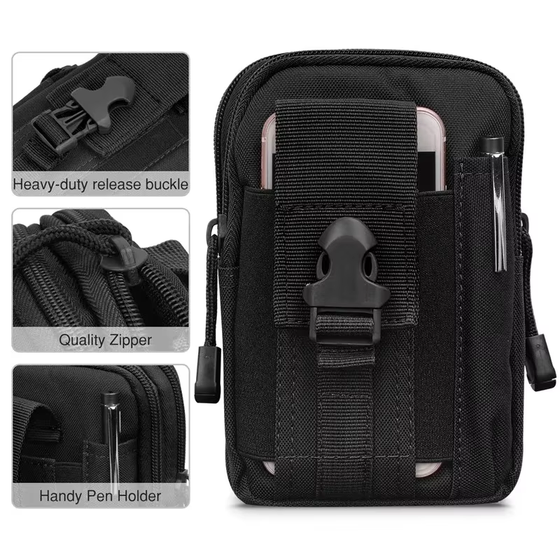 Riñonera táctica MOLLE – Bolsa cintura multiusos portaobjetos - imagen 2