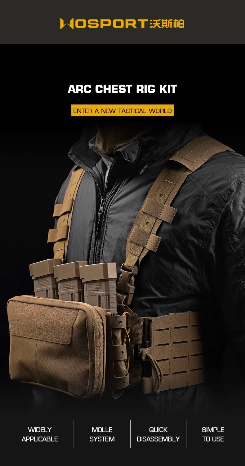 Vista general del ARC Chest Rig y componentes