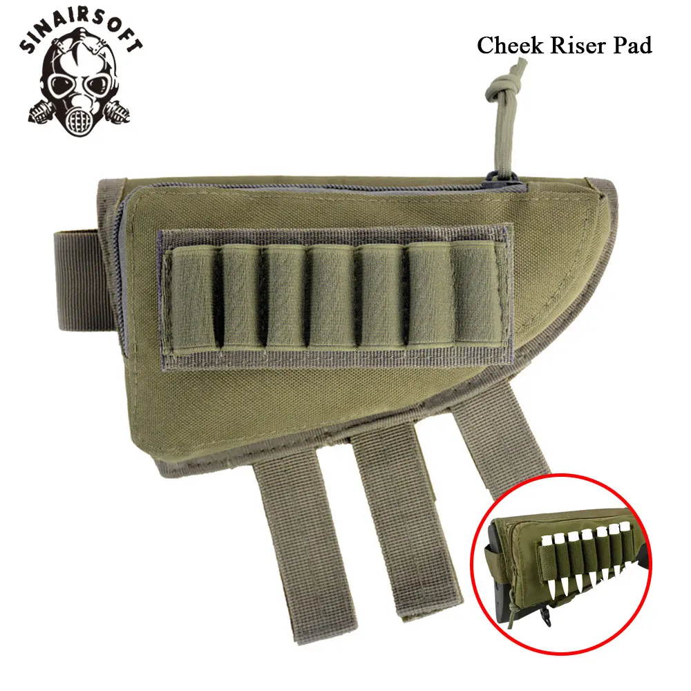 SINAIRSOFT Almohadilla Mejilla Táctica Nylon - Reposo Rifle Caza