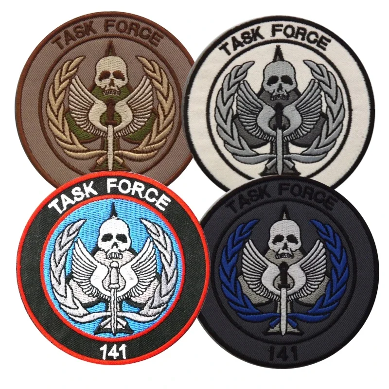 Parche TASK FORCE 141 CODE gancho bucle Insignia táctica MOLLE