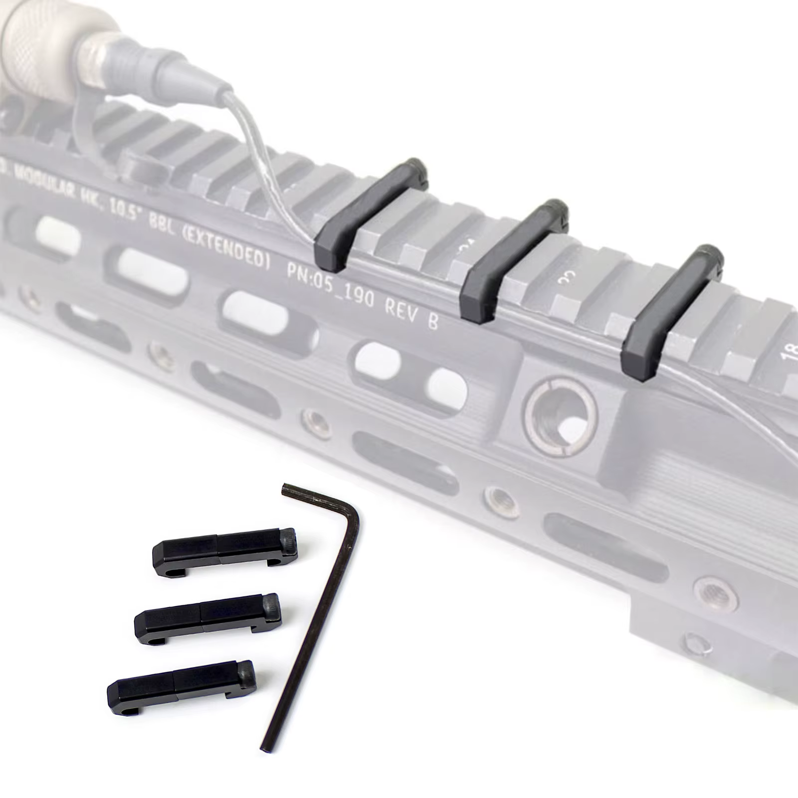 SOTAC-GEAR Guía de cables MLOK Picatinny – Nylon metálico