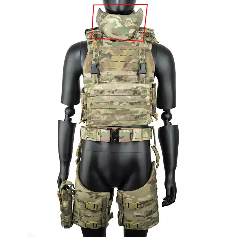 Protector de cuello táctico ajustable para caza y tiro - imagen 2