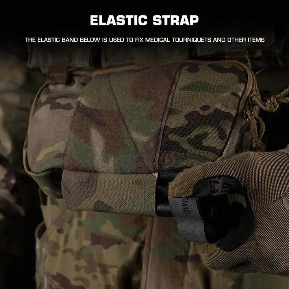 Bolsa táctica de descarga abdominal para portaplacas y chaleco de caza - imagen 4