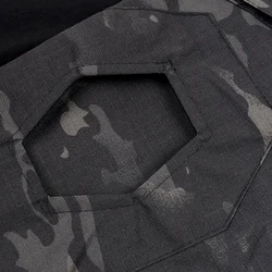 Camisa táctica de manga larga militar con cierre frontal para outdoor
