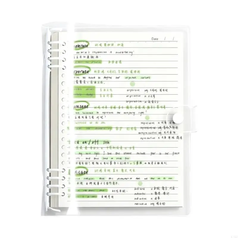 Cuaderno de anillas rellenable con cubierta transparente - imagen 3