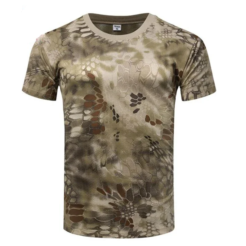 Camiseta camuflaje Multicam secado rápido para hombre – manga corta - imagen 5