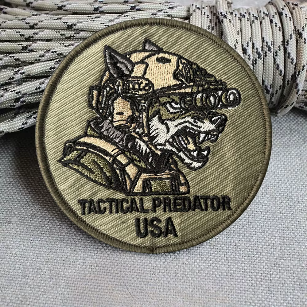 Parche Predator USA lobo para personalizar