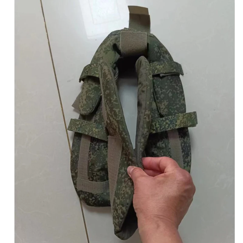 Protector de cuello táctico camuflado verde
