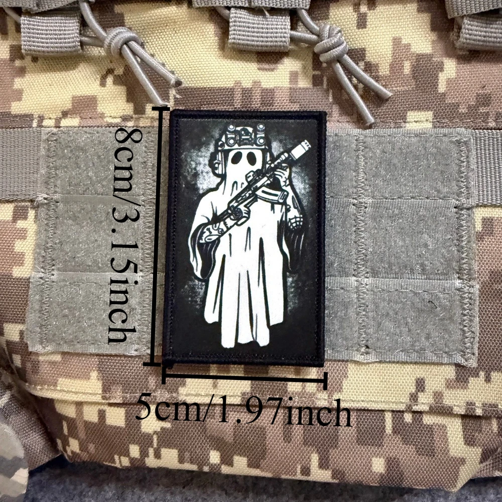 GNBS Parche táctico de morale Francotirador Fantasma con gancho y bucle - imagen 5
