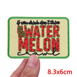 Parches bordados letras vaquero occidental para coser o planchar