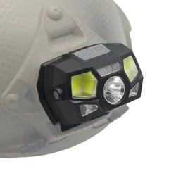 Fwoyonze Linterna Frontal Táctica FAST MICH USB Impermeable