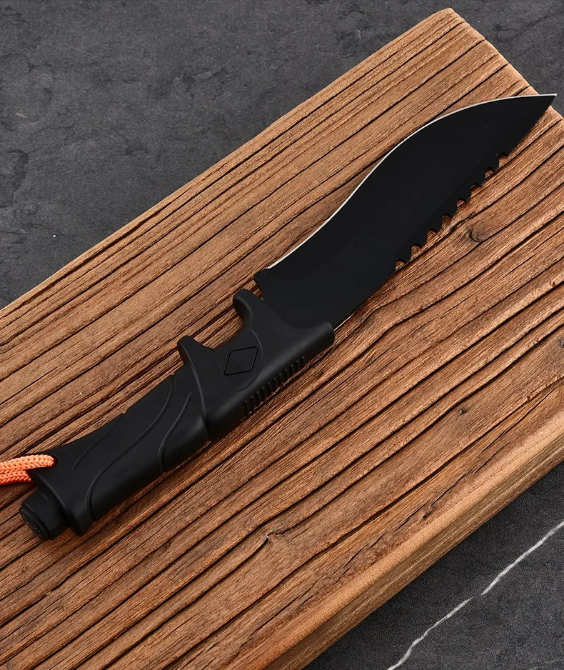 Cuchillo en contexto de camping