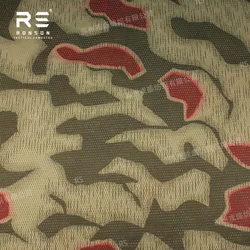 BGS Tela de malla camuflaje doble cara ligera poliéster para braga