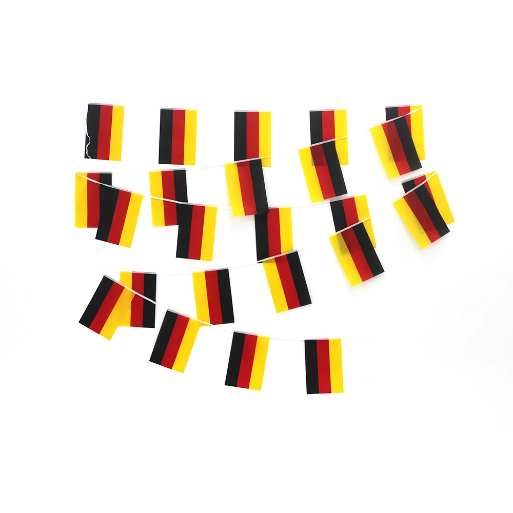 FLAGLINK banderín Alemania de tela – pancarta para festival y fiesta - imagen 4