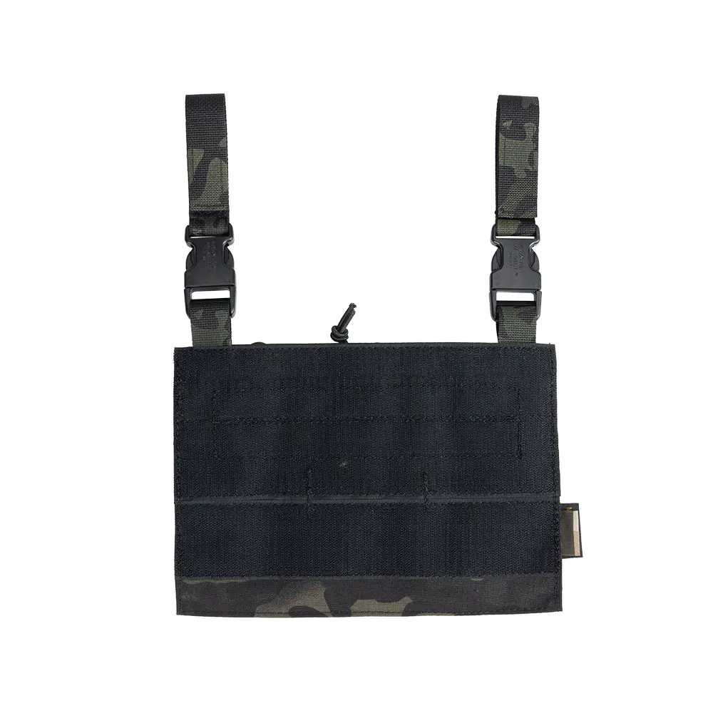 Detalle del panel de velcro frontal