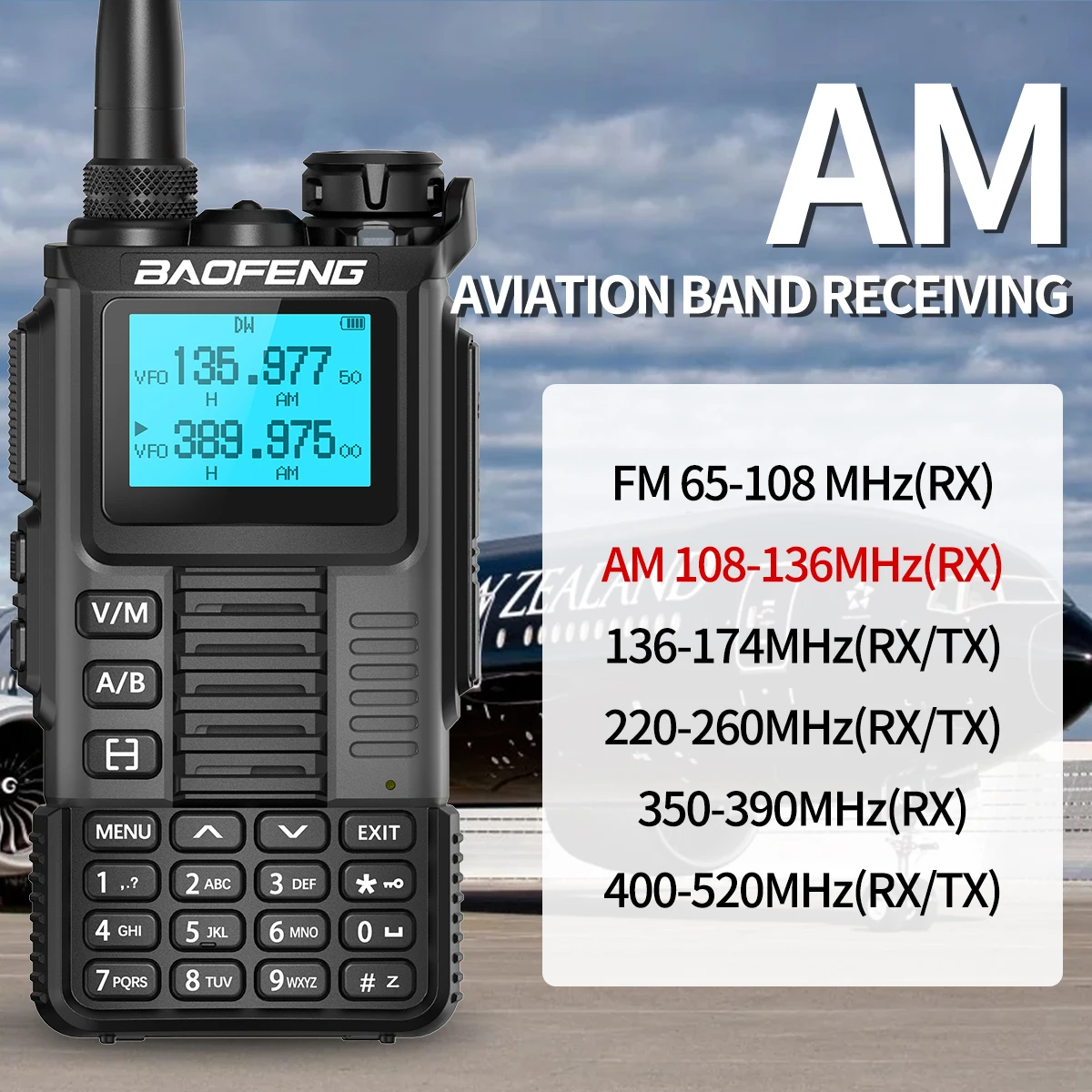 Walkie UV-K67 con diseño y mando