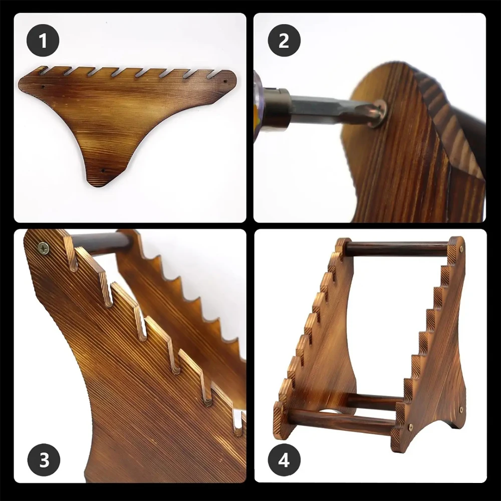 Proceso de montaje del soporte plegable para cuchillos