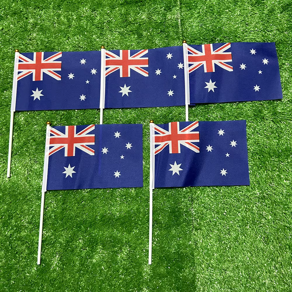 Bandera de Australia de poliéster para ondear a mano, exterior - imagen 4