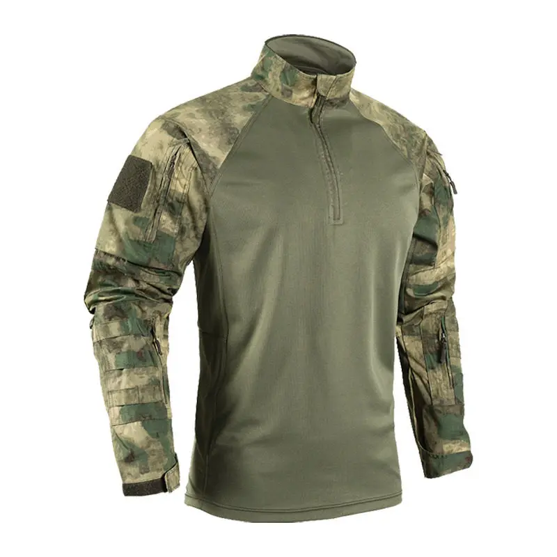 Camiseta táctica de secado rápido manga larga con protección UPF