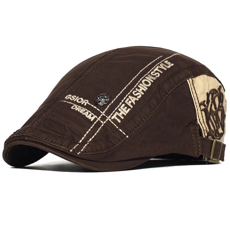 Gorra de algodón con calavera bordada táctica para hombre - imagen 4