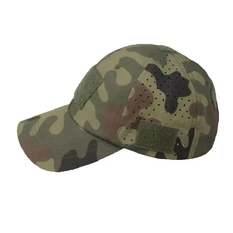 Gorra de Béisbol Transpirable de Secado Rápido con Camuflaje Polaco