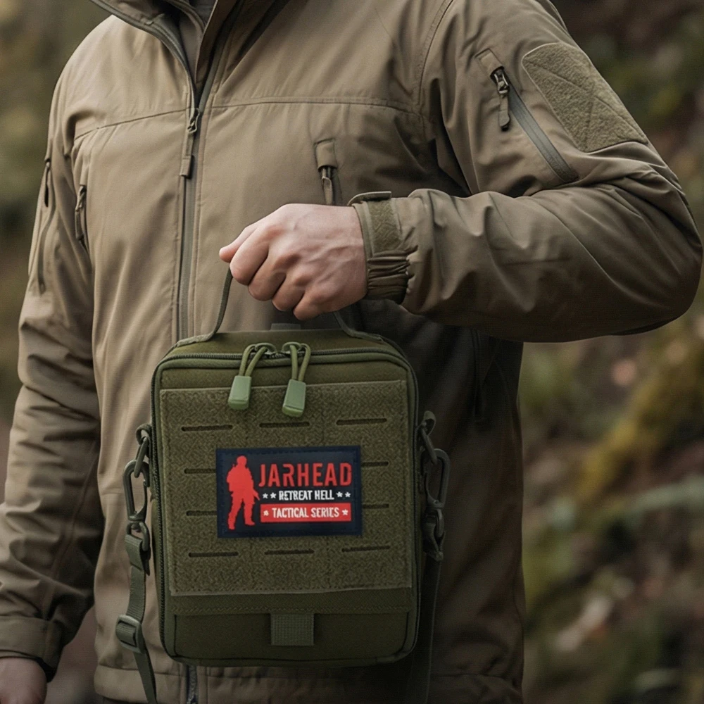 Bolsa táctica primeros auxilios MOLLE nailon impermeable EDC - imagen 4