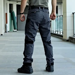 Pantalones cargo tácticos hombre con rodillas reforzadas y bolsillos