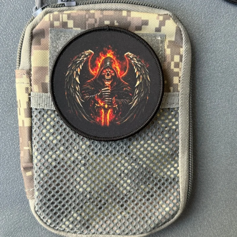 Parche táctico ángel flameante moral gancho y bucle para mochila - imagen 4