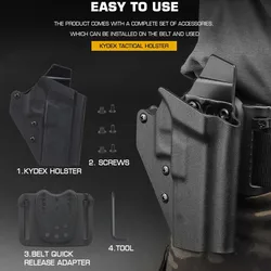 KYDEX funda táctica pistola para Glock extracción rápida