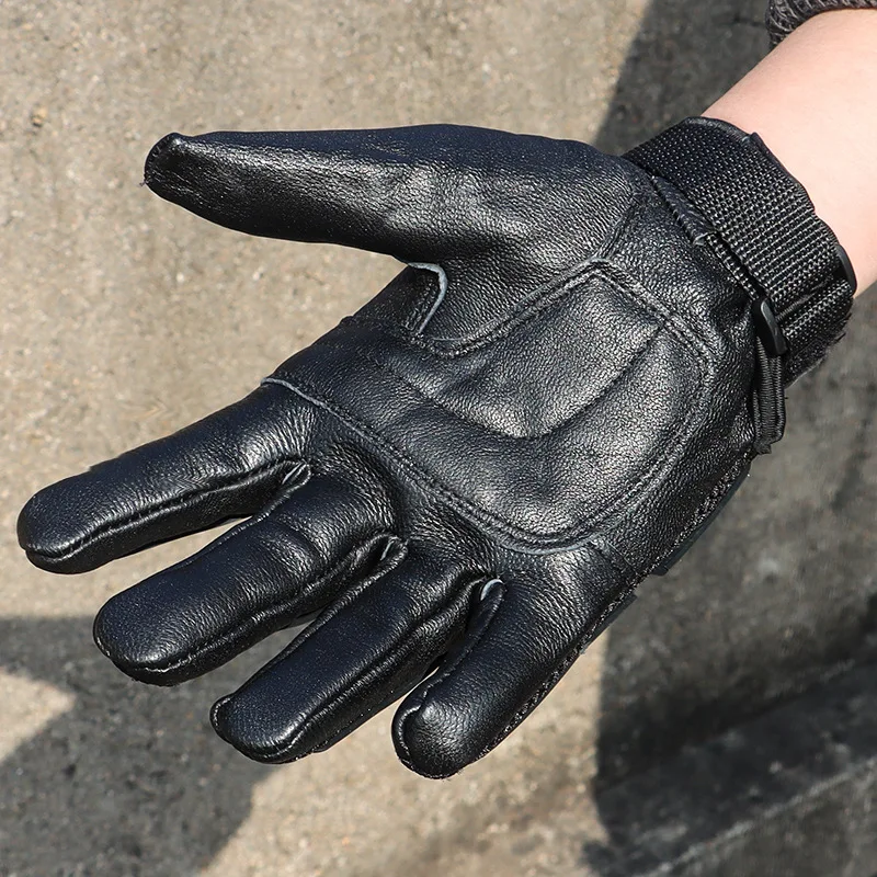 Guantes tácticos airsoft dedo completo con protección de goma - imagen 3