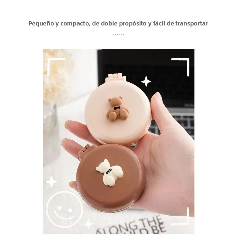 Peine portátil con cojín de aire y espejo integrado para mujer - imagen 2