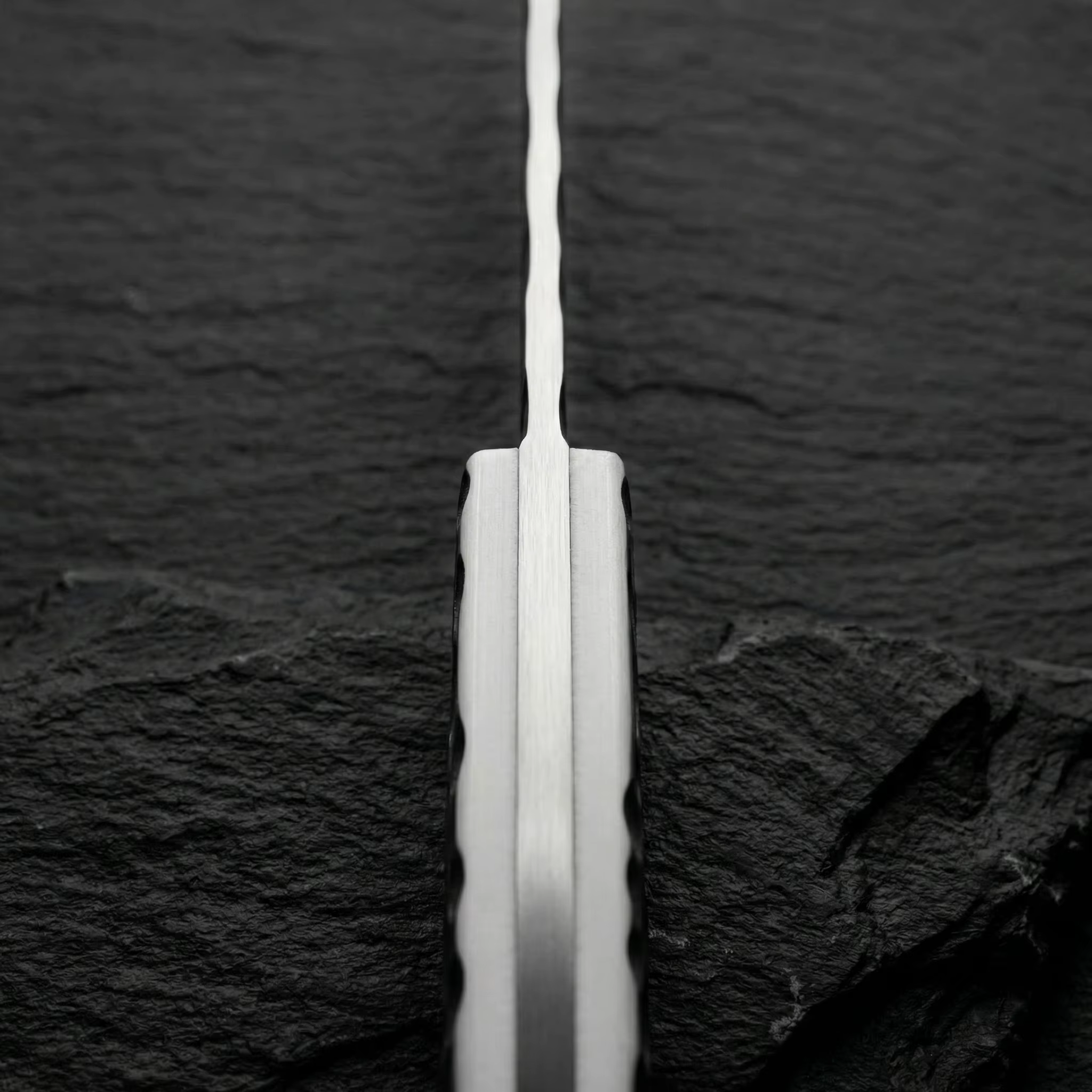 Cuchillo fijo acero inoxidable para aire libre y emergencia camping - imagen 2