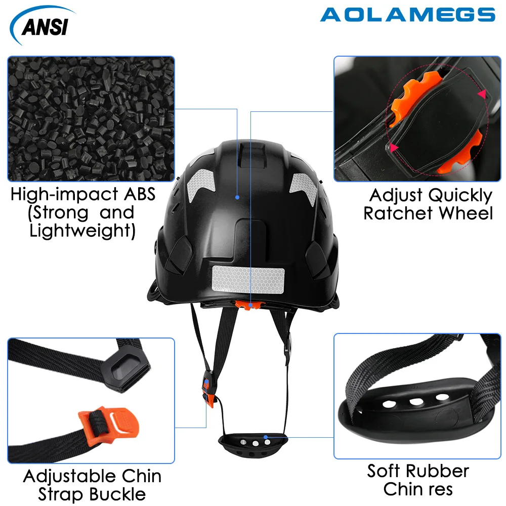 Casco protección ABS con visera y gafas integradas CE - imagen 3
