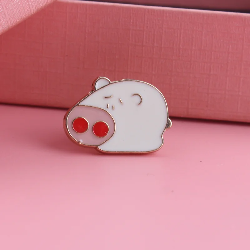 Broche vintage de cerdo dibujos animados de aleación para hombre - imagen 4