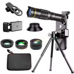 Telescopio monocular profesional de zoom HD con trípode de metal