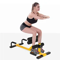 Máquina de abdominales con marco de acero para sentadillas