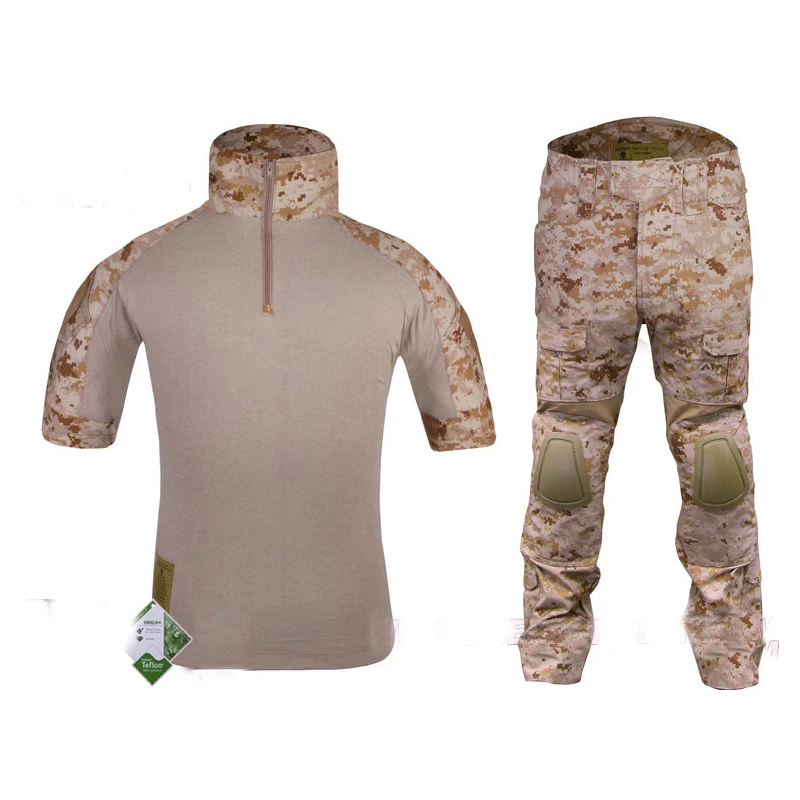 Emersongear uniforme táctico AOR1 verano camisas pantalones Airsoft