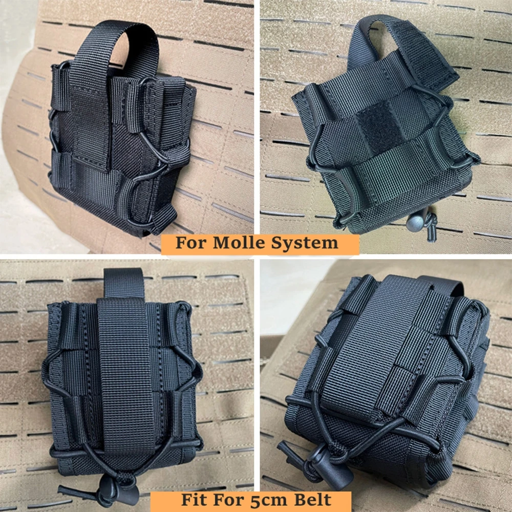 Porta esposas táctico MOLLE funda transporte exterior ajustable - imagen 4