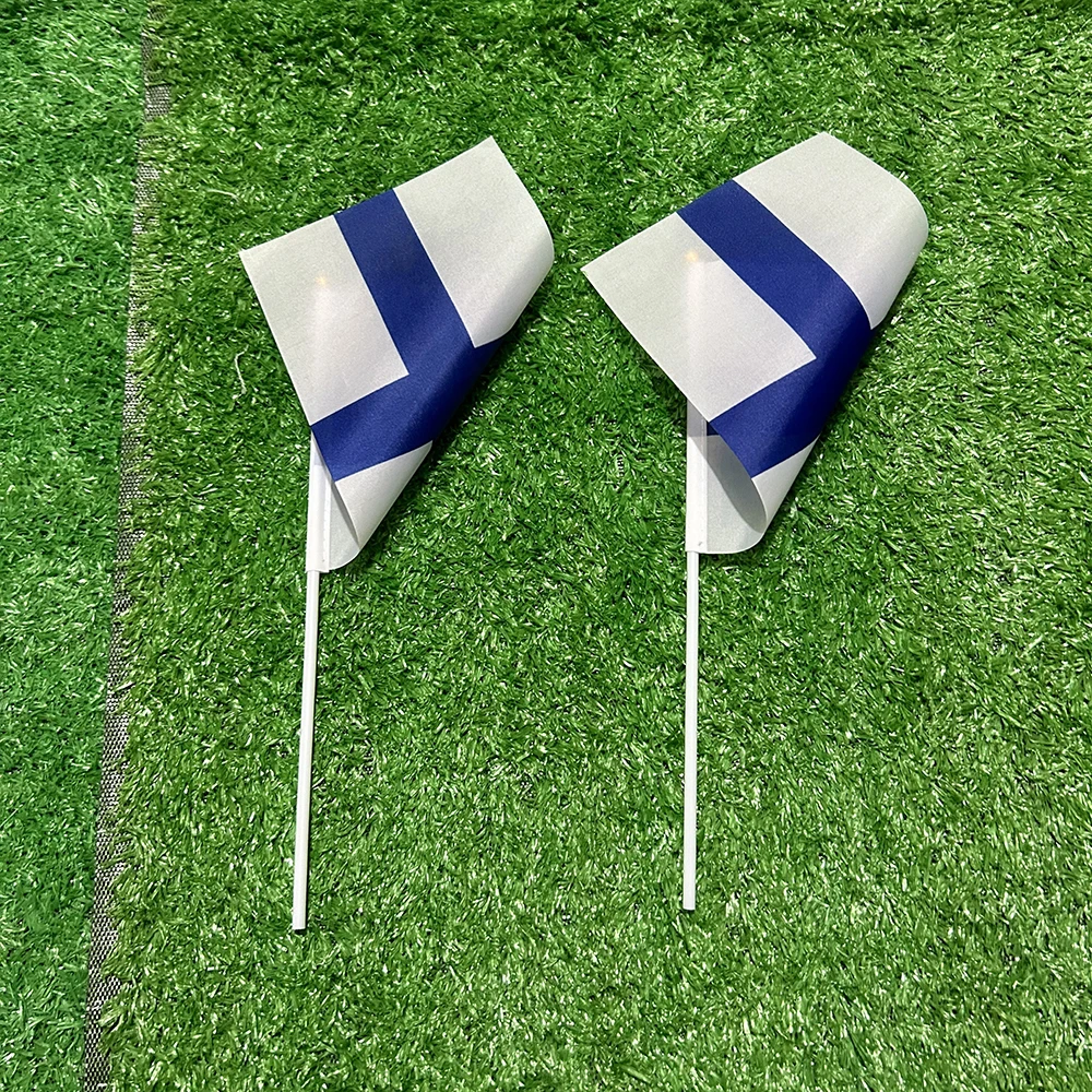 Bandera de mano Finlandia ondeante con asta de soporte – Outdoor - imagen 5
