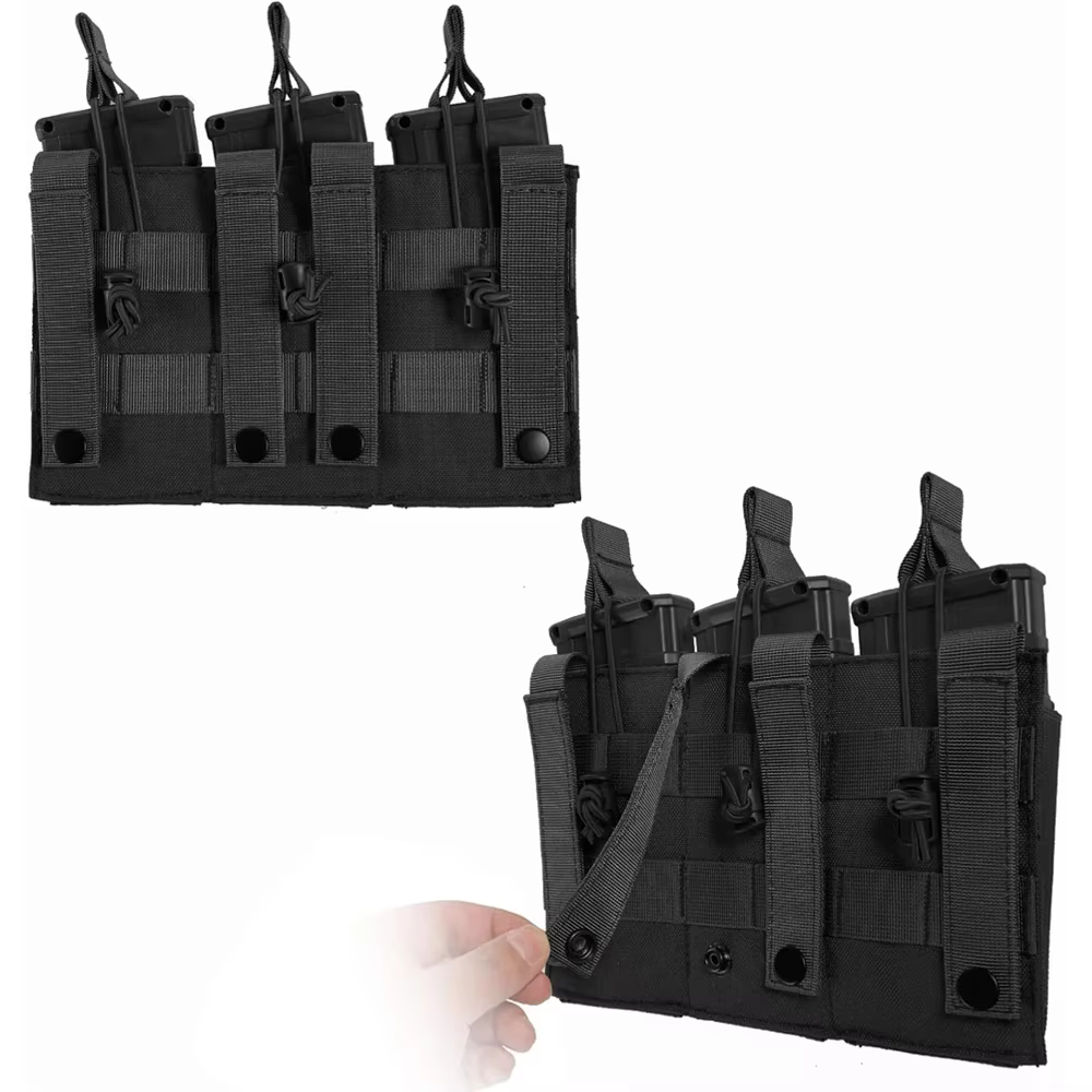 Bolsa táctica Molle doble capa para cargadores 5.56 – M4 M14 M16 - imagen 3