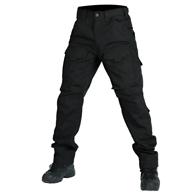 Pantalones tácticos cargo de secado rápido resistentes, holgados - imagen 5