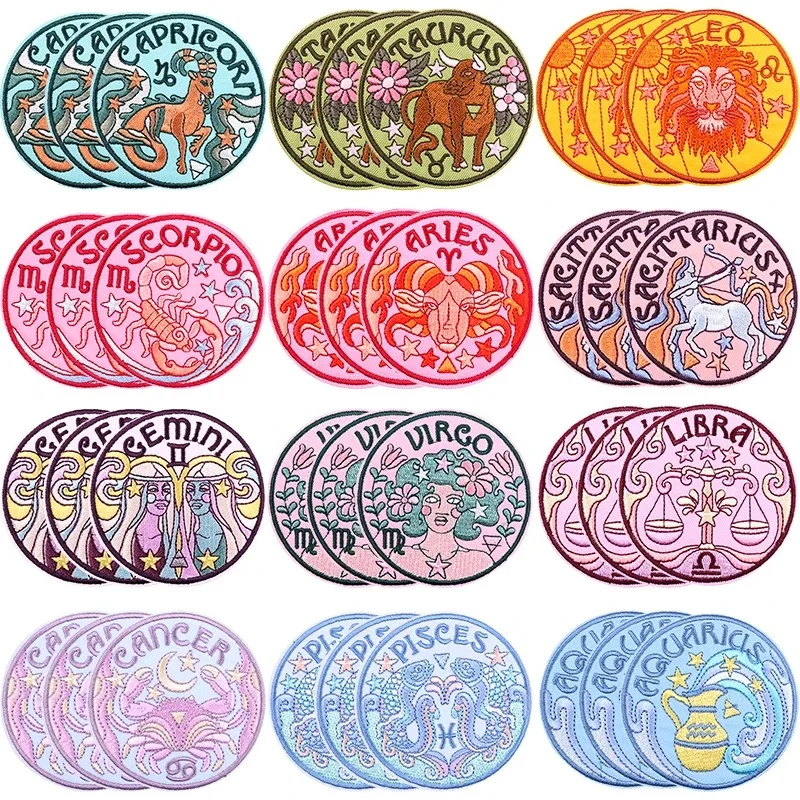 Parche termoadhesivo bordado zodiacal – para jeans, mochila y chaqueta - imagen 5