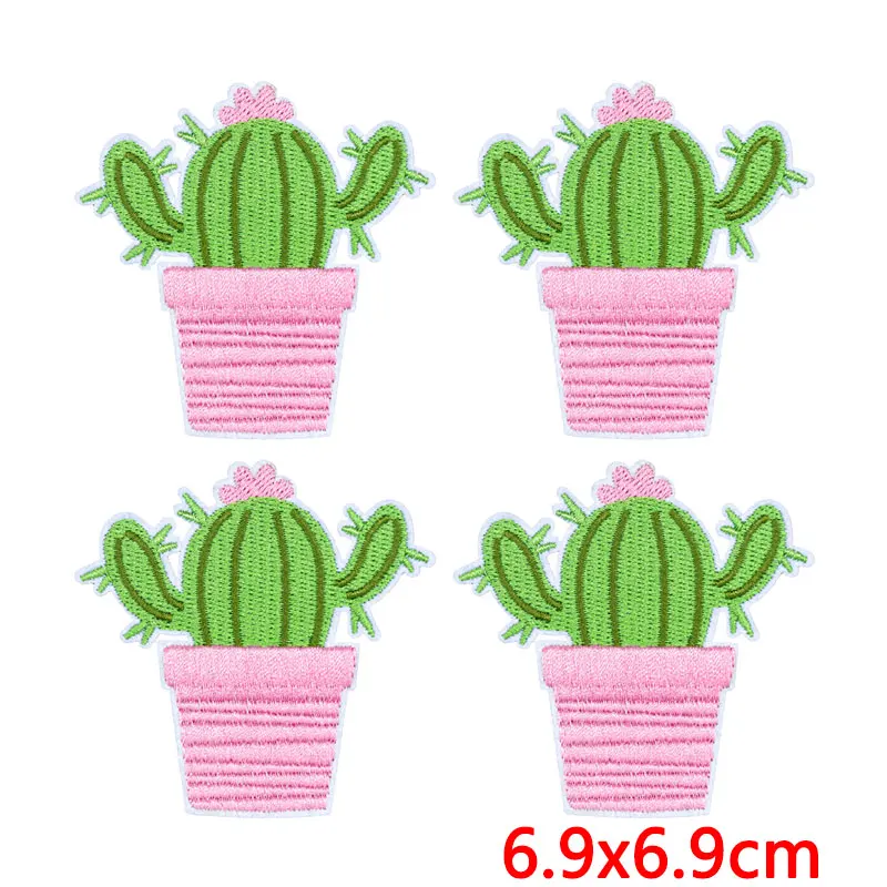 Parche termoadhesivo bordado desierto occidental aloe vera cactus flor - imagen 3
