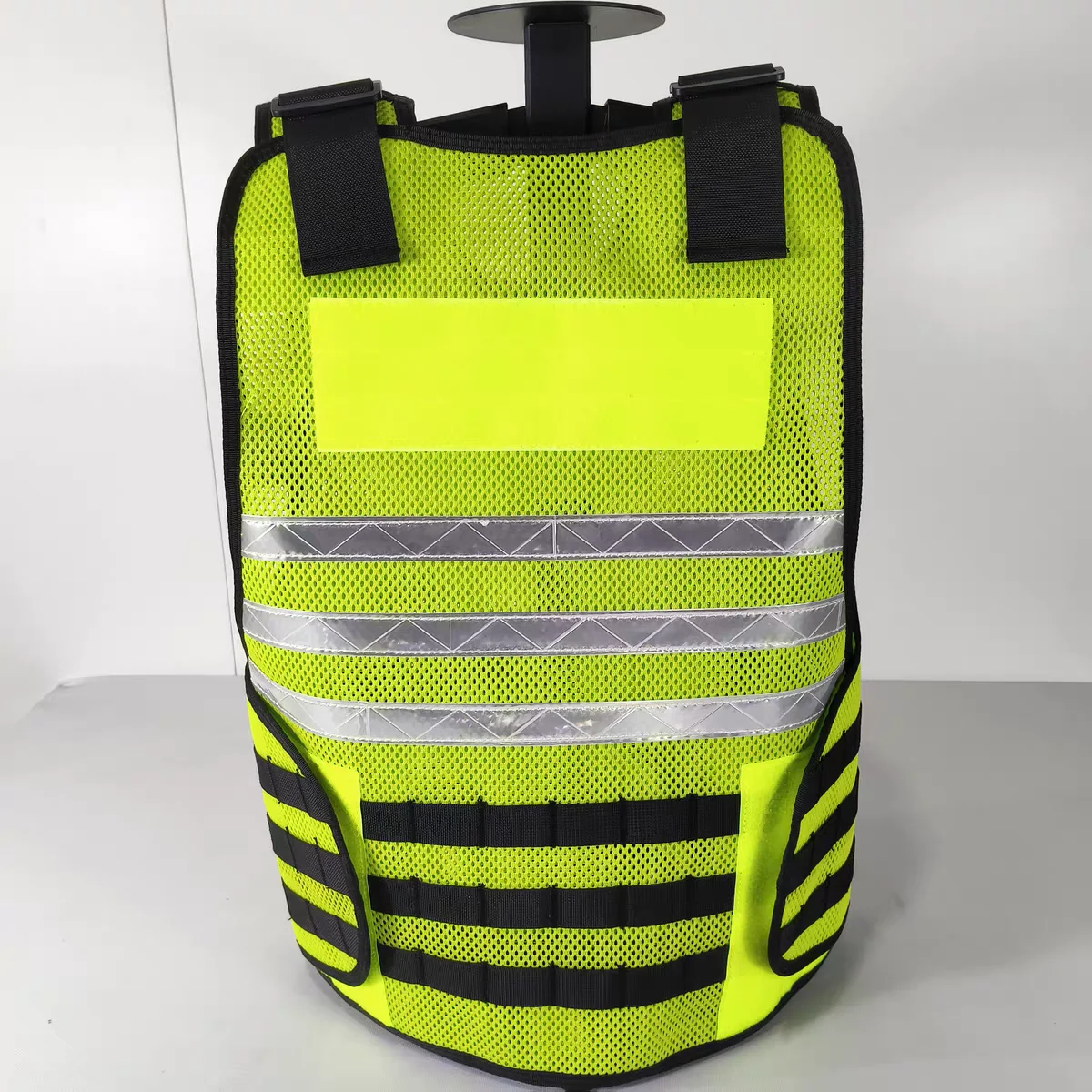 Chaleco táctico amarillo exterior forro transpirable y bolsa interna - imagen 3